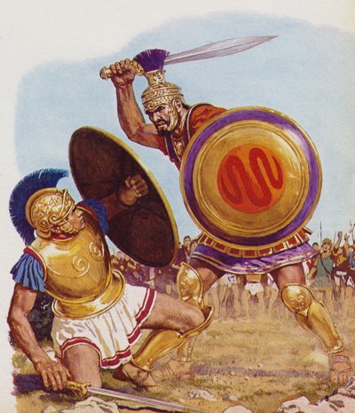 Paris et Ménélas en combat - English School